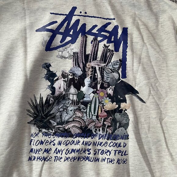 Stussy Psychedelic Hoodie In Gray Size S - Picture 8 of 8